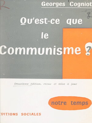 cover image of Qu'est-ce que le communisme ?